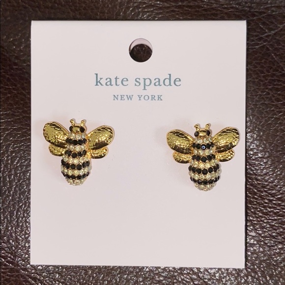 Kate spade bee earrings. 🐝 - Picture 2 of 5